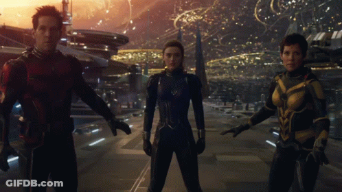 Group Of People In Futuristic Setting GIF
