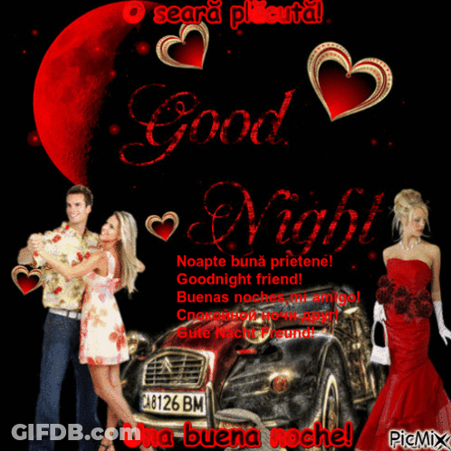 A Man And Woman Are Dancing In Front Of A Car That Says Ca8126bm GIF