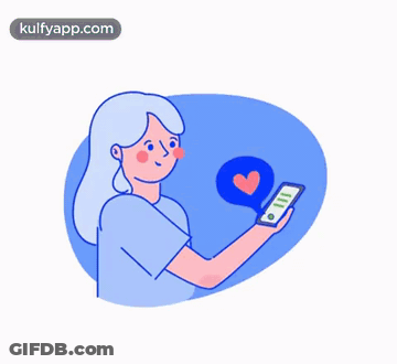 A Man And Woman Are Looking At A Cell Phone Together GIF