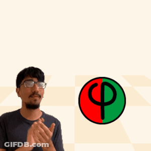 A Man Clapping In Front Of A Sign That Says Speedy + Fibonacci Speedynacci GIF