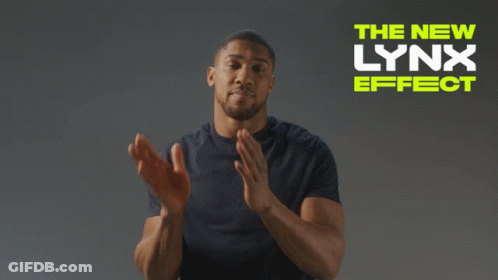 A Man Clapping In Front Of The New Lynx Effect GIF