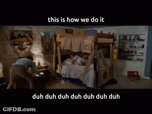 A Man Crawling On The Floor With The Words This Is How We Do It GIF