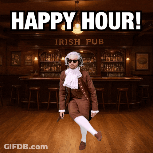 Man Dancing Outside Irish Pub Happy Hour GIF