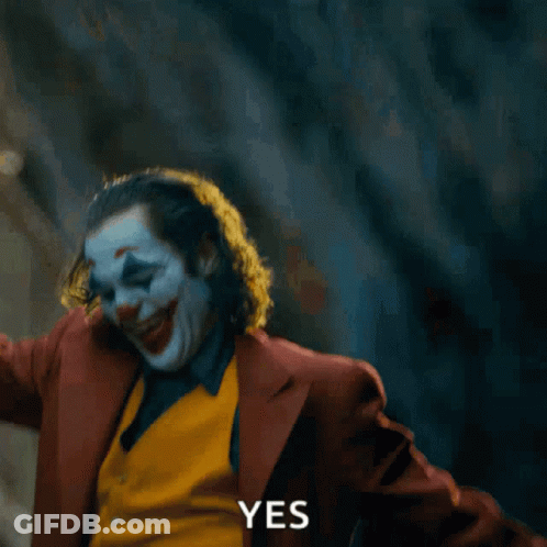 Joker Man Saying Yes GIF