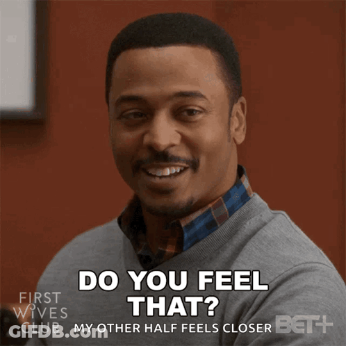 A Man From The First Wives Club Says Do You Feel That My Other Half Feels Closer GIF