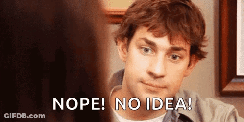 Office Man Saying Nope No Idea To Woman GIF