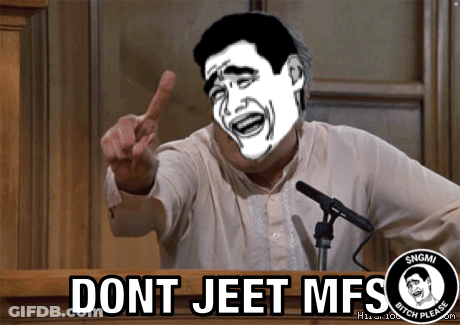 A Man Giving A Speech With The Words Dont Jeet Mfs On The Bottom GIF