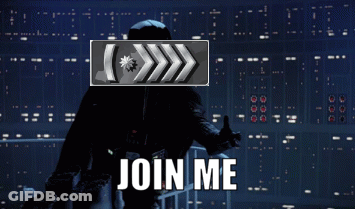 A Man Giving A Thumbs Up In Front Of A Sign That Says " Join Me " GIF