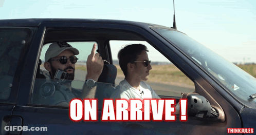 Man Giving Middle Finger In Car GIF