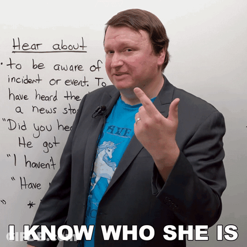 A Man Giving The Middle Finger In Front Of A White Board That Says Hear About To Be Aware Of Incident Or Event GIF
