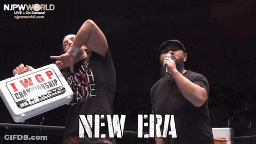 A Man Holding A Briefcase Stands Next To A Man With A Microphone And The Words Coming Soon Written On The Bottom GIF