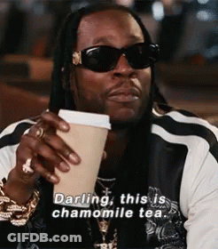 A Man Holding A Cup Of Chamomile Tea GIF
