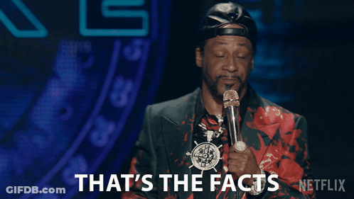 A Man Holding A Microphone Says That 'S The Facts Netflix GIF