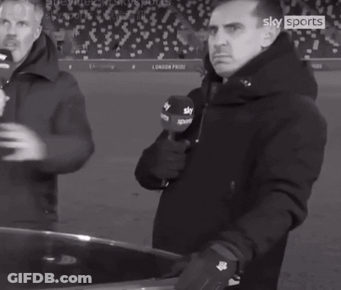 A Man Holding A Microphone With The Word Sky Sports On It GIF