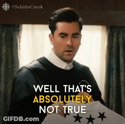 A Man Holding A Shirt That Says Well That 'S Absolutely Not True On It GIF