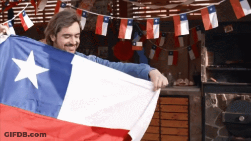 A Man Holding A Texas Flag With A White Star On It GIF