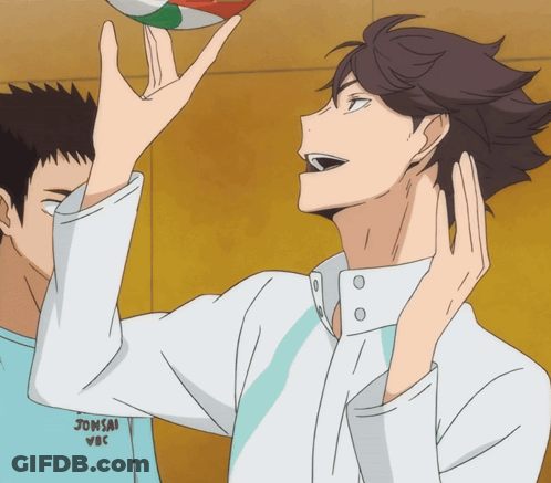 A Man Holding A Volleyball With A Shirt That Says Jonsai Vbc On It GIF