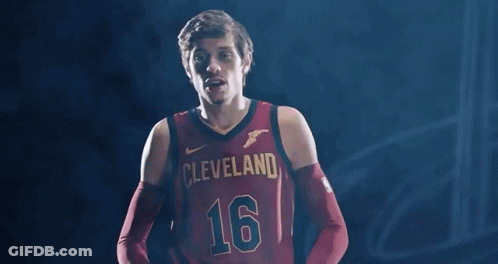 A Man In A Basketball Jersey With The Number 16 On It GIF