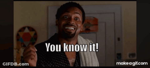 A Man In A Bathrobe Is Smiling And Says You Know It GIF