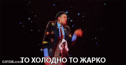 Man In Beret Singing To Coldo GIF