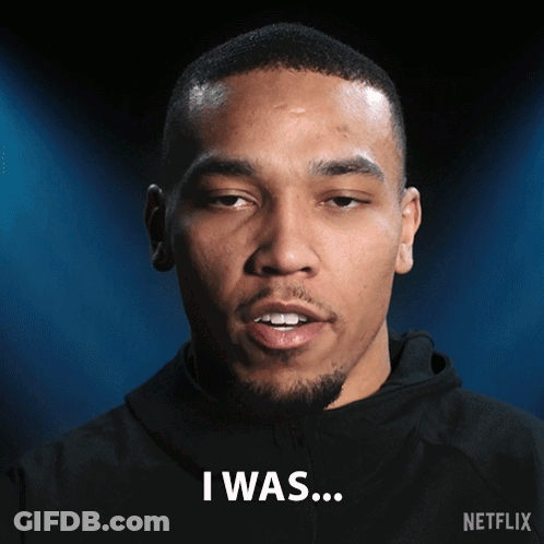 A Man In A Black Hoodie Says I Was GIF