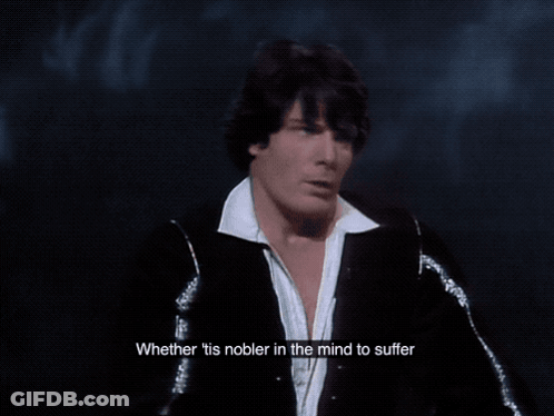 A Man In A Black Jacket And White Shirt Has The Word Grunting Above Him GIF