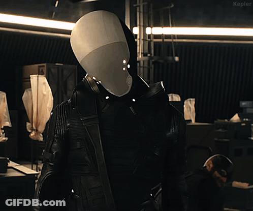 Man In Black Jacket With White Face And Kepler Text GIF