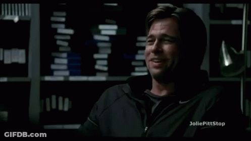 A Man In A Black Nike Jacket Is Laughing And Joliepittstop Is Written Below Him GIF