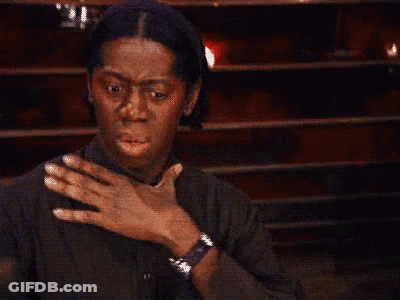 Man Making Funny Face With Hands On Chest GIF