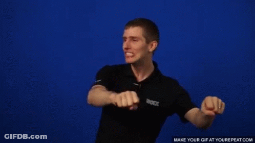 Man In Black Shirt Pointing At Camera GIF