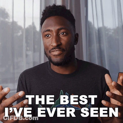 Man In Black Shirt Says The Best I Ve Ever Seen GIF
