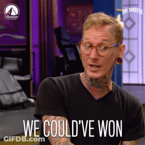 A Man In A Black Shirt Says We Could Ve Won GIF