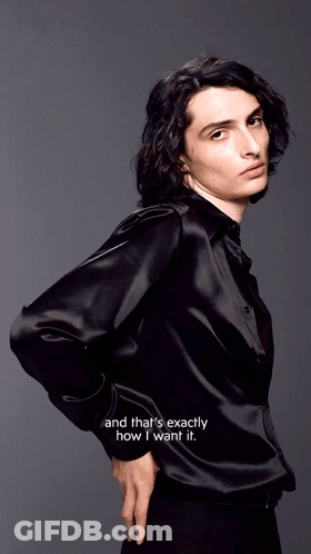A Man In A Black Shirt With The Words " And That 'S Exactly How I Want It " Below Him GIF