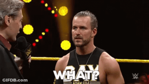 Wrestling Ring Man In Tank Top Asking What GIF