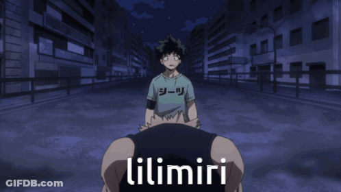 A Man In A Black Tank Top With The Word Lilimiri On It GIF