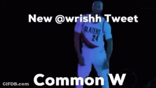 A Man In A Blazers Jersey Is Dancing GIF