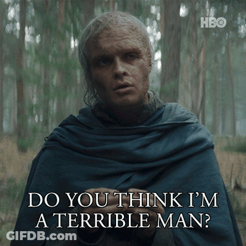 A Man In A Blue Cape Is Asking Do You Think I 'M A Terrible Man GIF