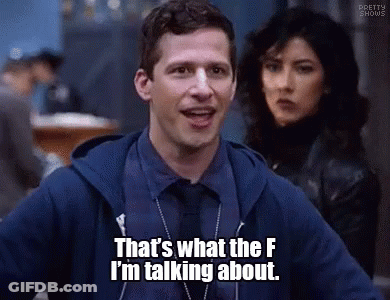 Man In Blue Hoodie And Tie Talking To Woman GIF