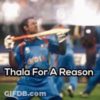 A Man In A Blue India Jersey Holding A Bat GIF