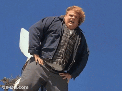 A Man In A Blue Jacket And Plaid Shirt Says I Feel Like A Horses Patoot GIF