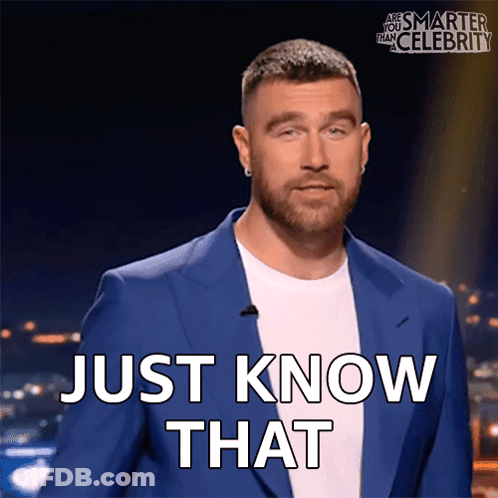 A Man In A Blue Jacket Says Just Know That GIF