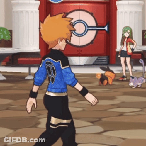 Man In Blue Jacket With O Letter GIF