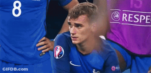 A Man In A Blue Jersey With The Number 8 On It GIF