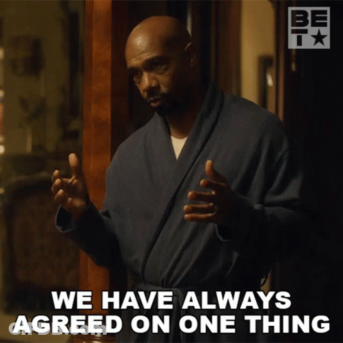A Man In A Blue Robe Says We Have Always Agreed On One Thing GIF