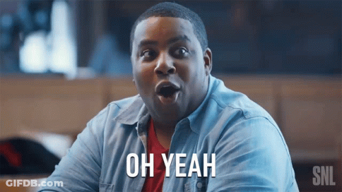 A Man In A Blue Shirt Says Oh Yeah GIF