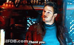 A Man In A Blue Shirt Says Thank You In A Pixelated Image GIF
