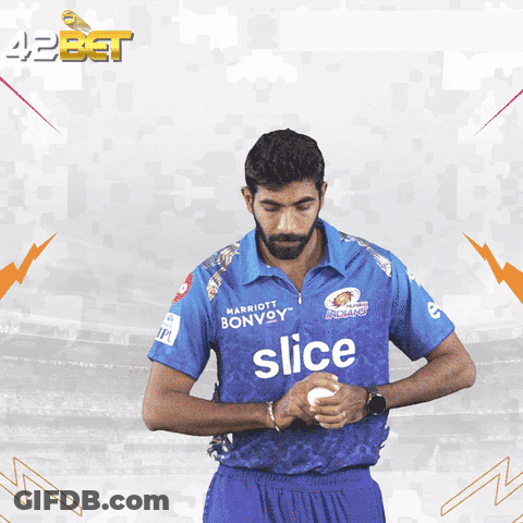 A Man In A Blue Shirt That Says Slice GIF