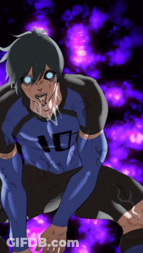 A Man In A Blue Shirt With The Number 10 On The Front GIF