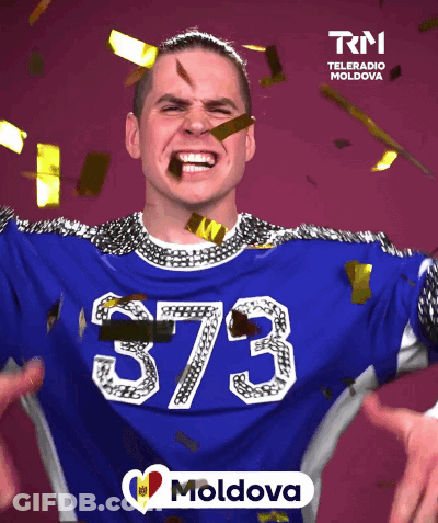 A Man In A Blue Shirt With The Number 373 On It GIF