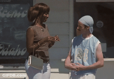 A Man In A Blue Shirt With The Number 94 On It GIF